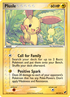 Plusle, Deoxys #44, Pokémon TCG card