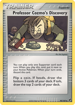 Professor Cozmo's Discovery, Deoxys #90, Pokémon TCG card
