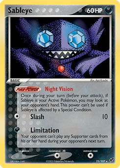 Sableye, Deoxys #23, Pokémon TCG card