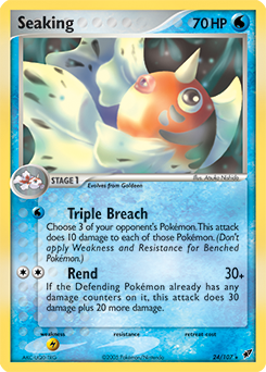 Seaking, Deoxys #24, Pokémon TCG card