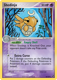 Shedinja, Deoxys #14, Pokémon TCG card