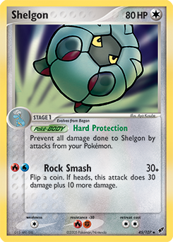 Shelgon, Deoxys #45, Pokémon TCG card