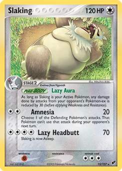 Slaking, Deoxys #15, Pokémon TCG card