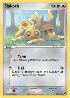 Slakoth, Deoxys #73, Pokémon TCG card