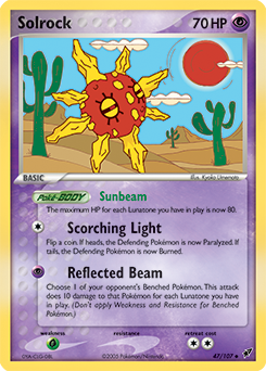 Solrock, Deoxys #47, Pokémon TCG card
