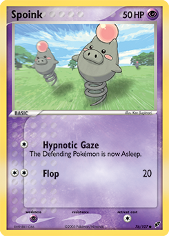 Spoink, Deoxys #76, Pokémon TCG card
