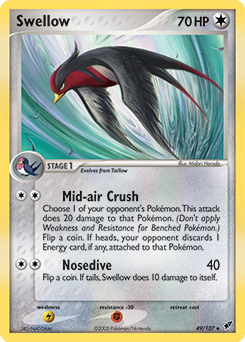 Swellow, Deoxys #49, Pokémon TCG card