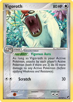 Vigoroth, Deoxys #50, Pokémon TCG card