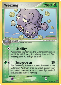 Weezing, Deoxys #51, Pokémon TCG card