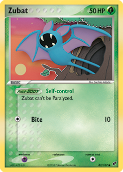 Zubat, Deoxys #83, Pokémon TCG card