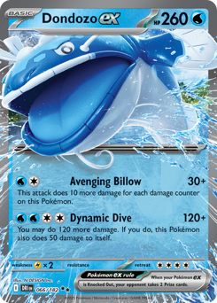 Dondozo ex, Destined Rivals #66, Pokémon TCG card