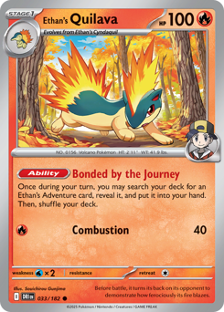 Ethan's Quilava, Destined Rivals #33, Pokémon TCG card