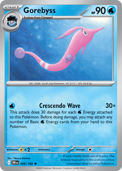 Gorebyss, Destined Rivals #56, Pokémon TCG card