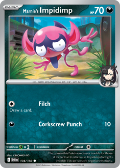 Marnie's Impidimp, Destined Rivals #134, Pokémon TCG card