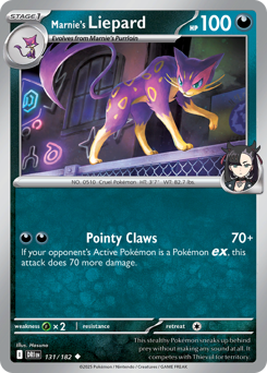 Marnie's Liepard, Destined Rivals #131, Pokémon TCG card