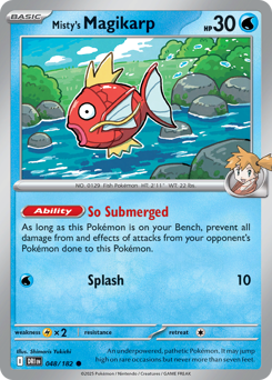 Misty's Magikarp, Destined Rivals #48, Pokémon TCG card