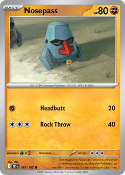 Nosepass, Destined Rivals #97, Pokémon TCG card