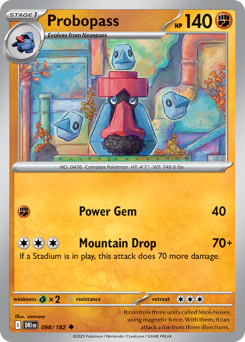 Probopass, Destined Rivals #98, Pokémon TCG card