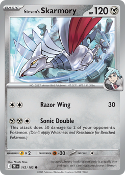 Steven's Skarmory, Destined Rivals #142, Pokémon TCG card