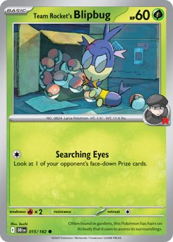 Team Rocket's Blipbug, Destined Rivals #15, Pokémon TCG card