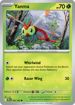 Yanma, Destined Rivals #2, Pokémon TCG card