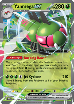 Yanmega ex, Destined Rivals #3, Pokémon TCG card
