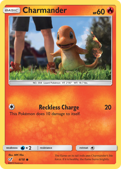 Charmander, Detective Pikachu #4, Pokémon TCG card