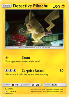 Detective Pikachu, Detective Pikachu #10, Pokémon TCG card