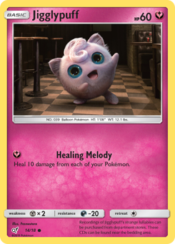 Jigglypuff, Detective Pikachu #14, Pokémon TCG card