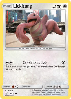 Lickitung, Detective Pikachu #16, Pokémon TCG card