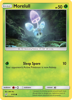 Morelull, Detective Pikachu #3, Pokémon TCG card