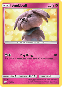 Snubbull, Detective Pikachu #15, Pokémon TCG card