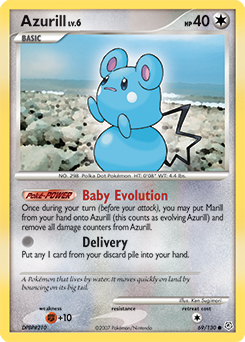 Azurill, Diamond & Pearl #69, Pokémon TCG card