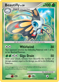 Beautifly, Diamond & Pearl #19, Pokémon TCG card