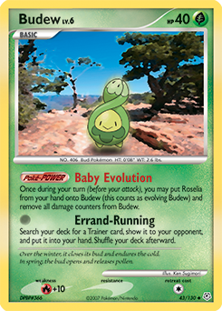 Budew, Diamond & Pearl #43, Pokémon TCG card