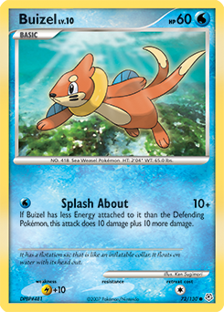 Buizel, Diamond & Pearl #72, Pokémon TCG card