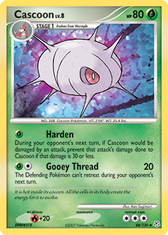 Cascoon, Diamond & Pearl #44, Pokémon TCG card