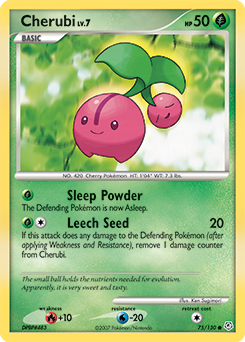 Cherubi, Diamond & Pearl #75, Pokémon TCG card