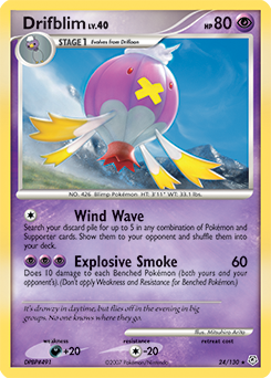 Drifblim, Diamond & Pearl #24, Pokémon TCG card