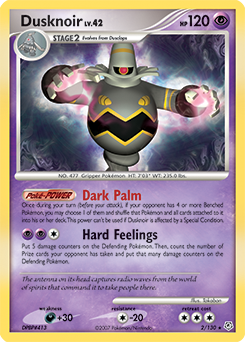 Dusknoir, Diamond & Pearl #2, Pokémon TCG card