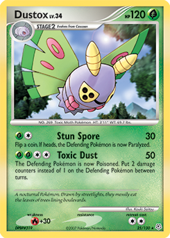 Dustox, Diamond & Pearl #25, Pokémon TCG card
