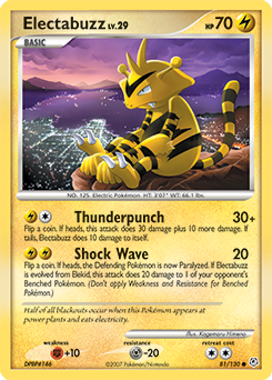 Electabuzz, Diamond & Pearl #81, Pokémon TCG card