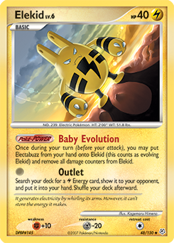 Elekid, Diamond & Pearl #48, Pokémon TCG card