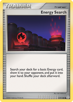 Energy Search, Diamond & Pearl #117, Pokémon TCG card