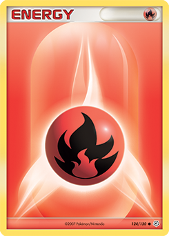 Fire Energy, Diamond & Pearl #124, Pokémon TCG card