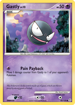 Gastly, Diamond & Pearl #82, Pokémon TCG card