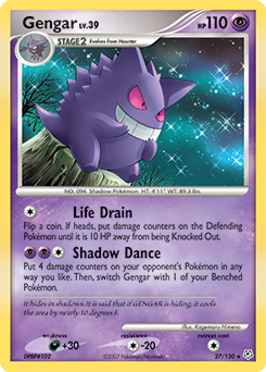 Gengar, Diamond & Pearl #27, Pokémon TCG card