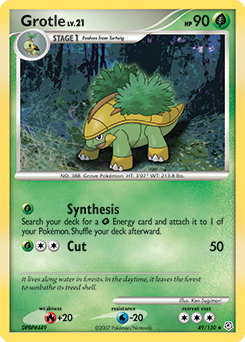 Grotle, Diamond & Pearl #49, Pokémon TCG card