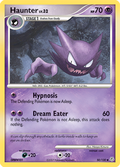 Haunter, Diamond & Pearl #50, Pokémon TCG card