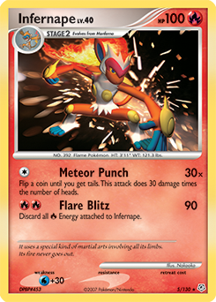 Infernape, Diamond & Pearl #5, Pokémon TCG card